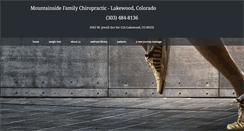 Desktop Screenshot of mountainsidefamilychiropractic.com