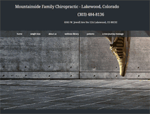 Tablet Screenshot of mountainsidefamilychiropractic.com